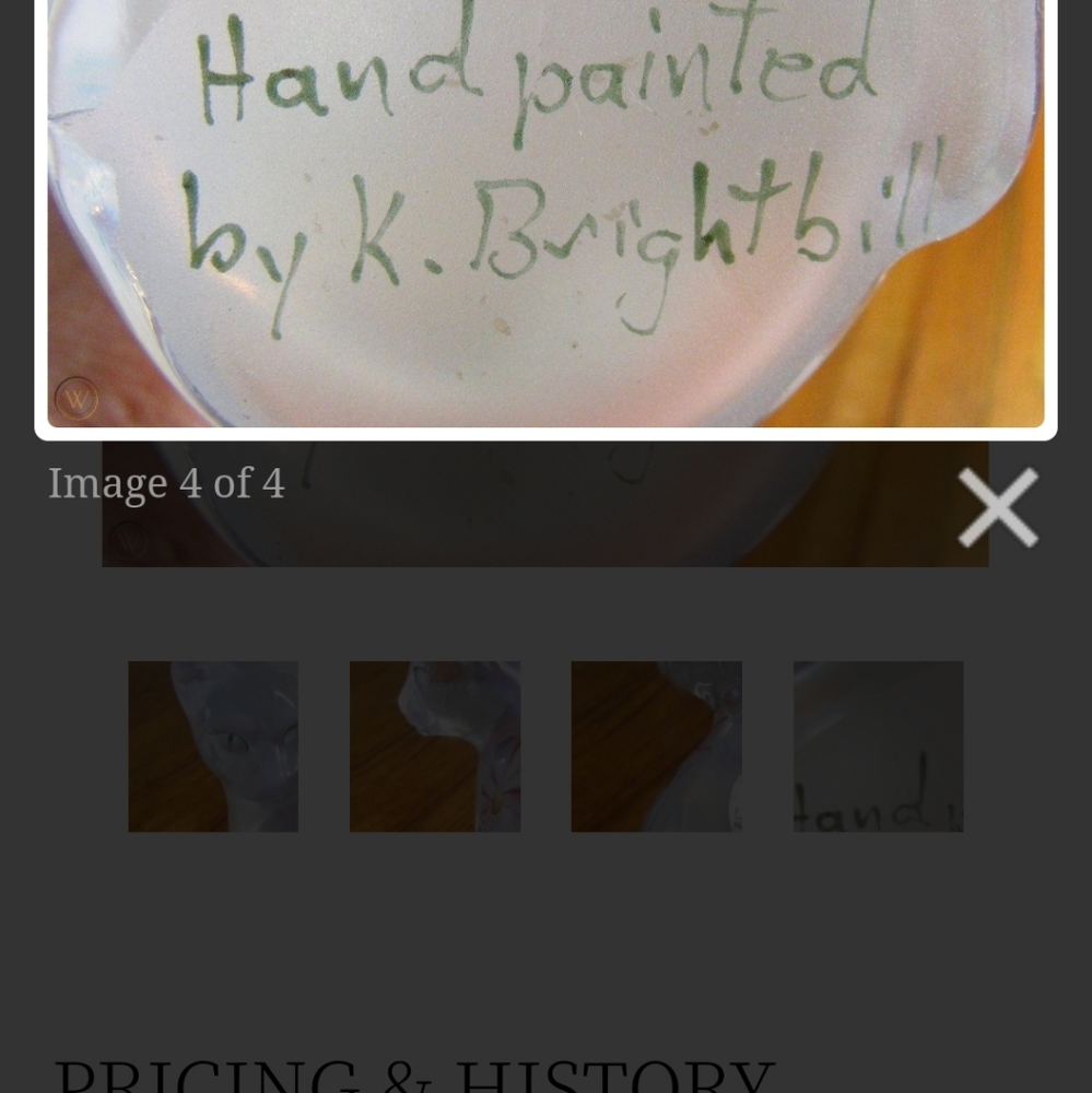 Fenton signed by k brightbill